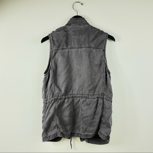 Lucky Brand tencel vest charcoal Sz. S - Picture 7 of 8